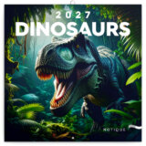 NOTIQUE Nástenný poznámkový kalendár Dinosaurs 2027