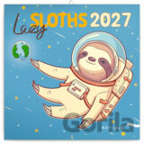 NOTIQUE Nástenný poznámkový kalendár Lazy Sloths 2027