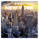 NOTIQUE Nástenný poznámkový kalendár New York 2027