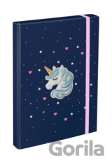 Dosky na školské zošity Baagl Unicorn Gold (A4)