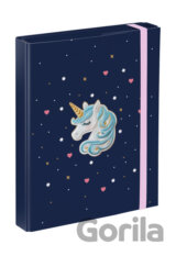 Dosky na školské zošity Baagl Unicorn Gold (A5)