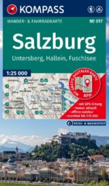 Salzburg, Untersberg, Hallein, Fuschlsee 1: 25 000
