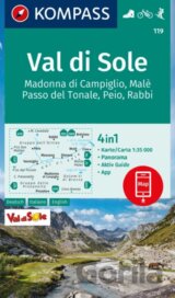 Val di Sole, Madonna di Campiglio, Malè, Passo del Tonale, Peio, Rabbi 1: 35 000