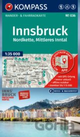 036 Innsbruck, Nordkette, Mittleres Inntal 1: 35 000