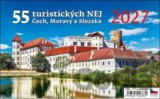 55 turistických nej Čech, Moravy a Slezska 2027 - stolní kalendář