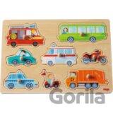 Haba Drevené vkladacie puzzle Dopravné prostriedky