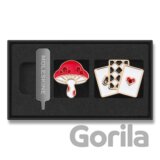 Moleskine  - ozdoba na zápisník Alice in Wonderland Mushroom