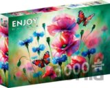 Puzzle Motýlí zahrada (1000 dílků)