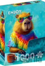 Puzzle Cool kapybara (1000 dílků)
