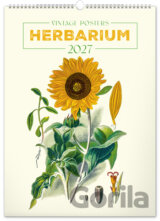 NOTIQUE Nástenný kalendár Vintage posters – herbarium (Vintage plagáty – herbár) 2027