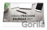 Měsíční pracovní kalendář 2027 - stolní kalendář
