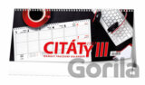 Pracovní kalendář Citáty III 2027 - stolní kalendář