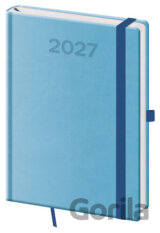 Denní diář 2027 A5 Print Pop světle modrý