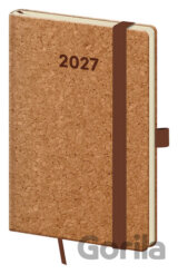 Kapesní diář 2027 A6 Cork s poutkem