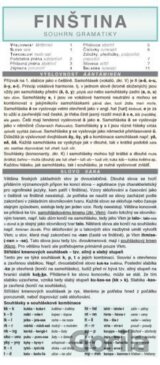FINŠTINA souhrn gramatiky