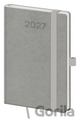 Kapesní diář 2027 A6 Print Pop šedý