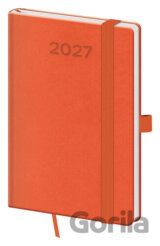 Kapesní diář 2027 A6 Print Pop oranžový