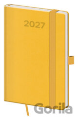 Kapesní diář 2027 A6 Print Pop žlutý