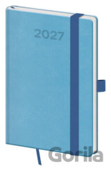 Kapesní diář 2027 A6 Print Pop světle modrý