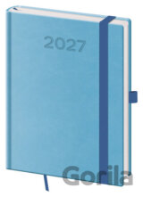 Týdenní diář 2027 B6 Print Pop světle modrý
