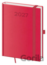 Týdenní diář 2027 B6 Print Pop malinový
