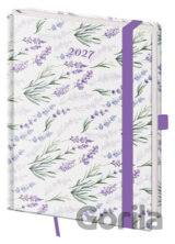 Týdenní diář 2027 B6 Vario Lavender s gumičkou