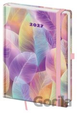 Týdenní diář 2027 A5 Vario Feathers s gumičkou