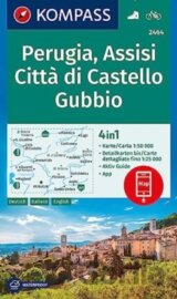 2464 Perugia, Assisi, Città di Castello, Gubbio 1: 50 000