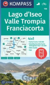 106 Lago d'Iseo, Valle Trompia, Franciacorta 1: 50 000