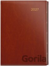 Týdenní diář 2027 Oskar Premier A5 hnědá