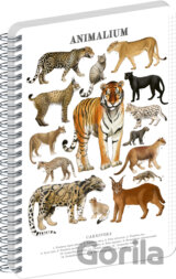 NOTIQUE Špirálový blok Animalium – Mačkovité šelmy