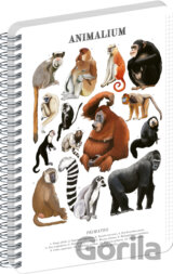NOTIQUE Špirálový blok Animalium – Primáty