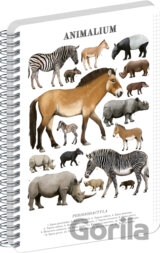 NOTIQUE Špirálový blok Animalium – Nepárnokopytníky