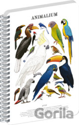 NOTIQUE Špirálový blok Animalium – Vtáky