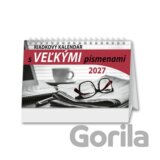 Stolový riadkový kalendár s veľkými písmenami 2027
