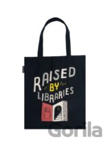 Raised by Libraries tote bag