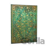 Paperblanks - 12-mesačný týždenný diár Emerald Flower 2027