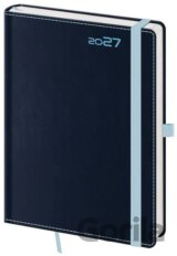 Týdenní diář 2027 A5 Double Blue s poutkem