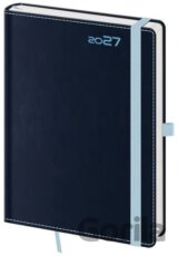 Denní diář 2027 A5 Double Blue s poutkem
