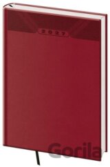 Týdenní diář 2027 A5 Print Classic anglický červený