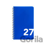 Diář 2027 14denní na výšku, modrý