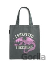 Rebecca Yarros's Fourth Wing: I Survived Threshing (Pink Dragon) Tote Bag