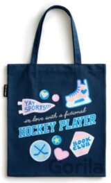In Love with a Fictional Hockey Player tote bag