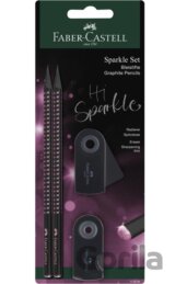 Grafitová ceruzka Sparkle set black-rose BL