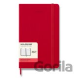 Moleskine – 12-mesačný denný diár 2027 (červený)