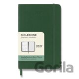 Moleskine – 12-mesačný týždenný plánovací diár 2027 (zelený)
