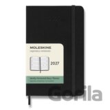 Moleskine – 12-mesačný týždenný horizontálny diár 2027 (čierny)