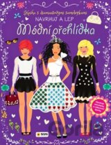 Kniha s diamantovými samolepkami - MODNÍ PŘEHLÍDKA - Navrhuj a Lep