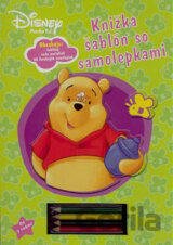 Knižka šablón so samolepkami - Macko Puf