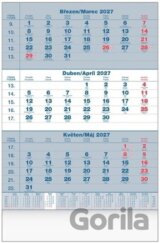 Tříměsíční kalendář 2027 - nástěnný kalendář